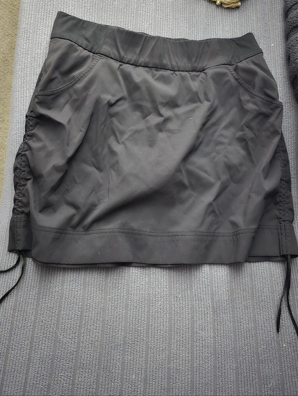 Columbia Black Activewear Skort with Side Drawstring